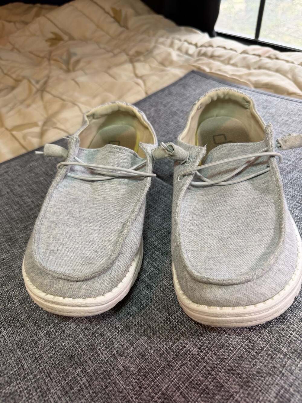 Hey Dude Wendy Stretch Shoes Size 9 Gray